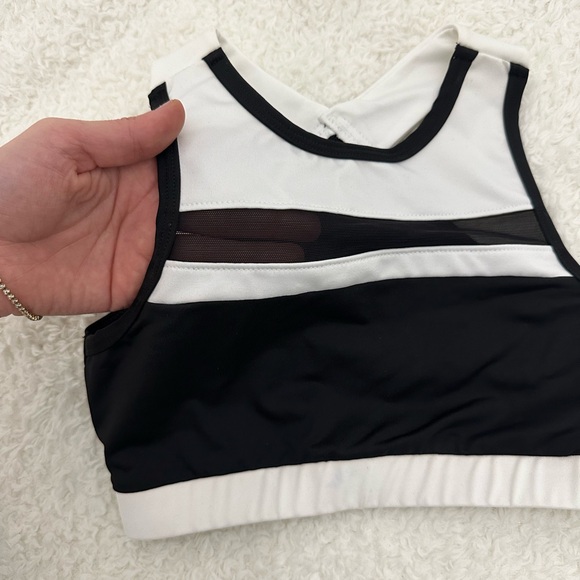 New Varsity Black and White Sports Bra. Size Youth Medium. Multiple Available. - Picture 7 of 7